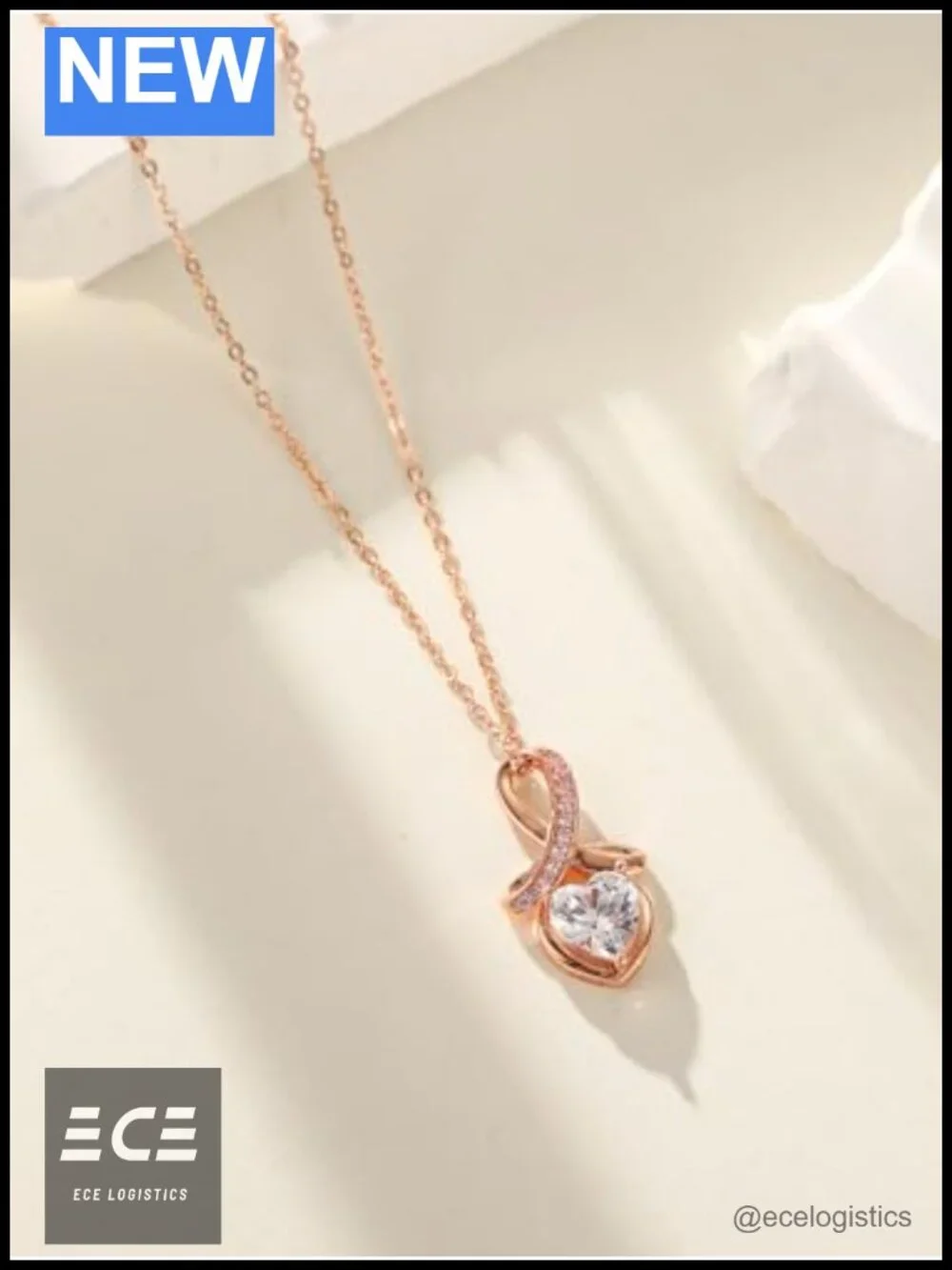 925 Sterling Silver Pink Ribbon Pendant Necklace Breast Cancer Awareness Gift